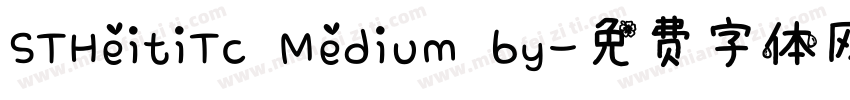 STHeitiTc Medium by字体转换